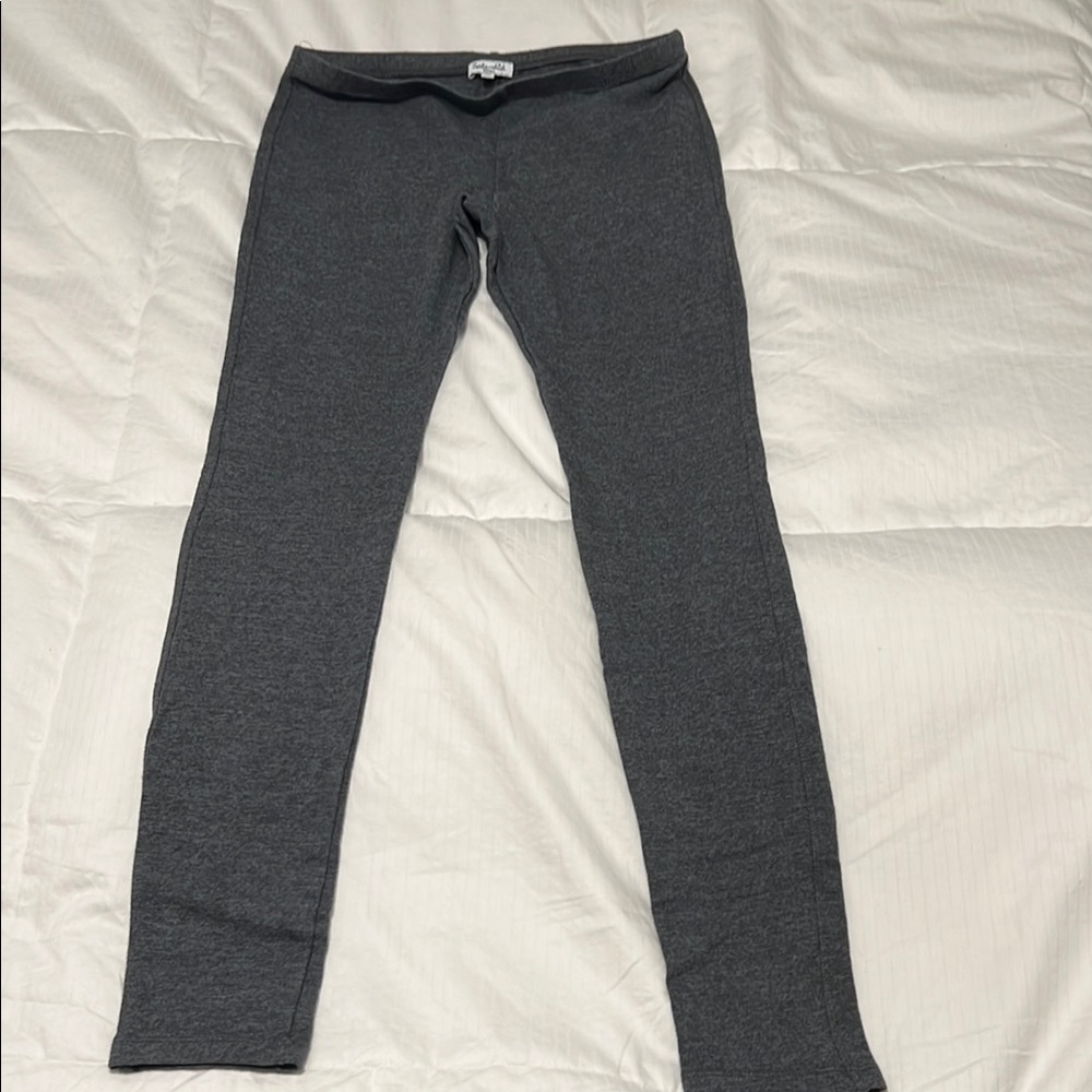 Splendid Gray Leggings Fitted Full-Length Design